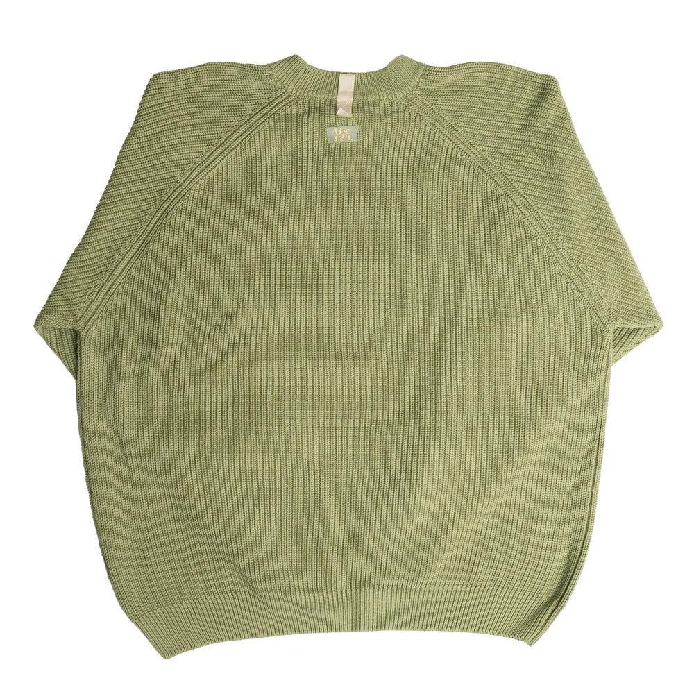 
                
                    Load image into Gallery viewer, Abc. 123. Ribbed Crewneck In Aventurine Green - CNTRBND
                
            