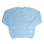 Abc. 123. Ribbed Crewneck In Angelite Blue - CNTRBND