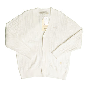 Abc.123. Cable Knit Cardigan In White - CNTRBND