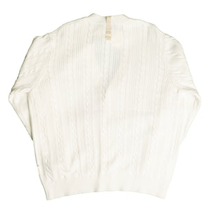 Abc.123. Cable Knit Cardigan In White - CNTRBND
