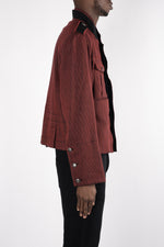 Ann Demeulemeester Kensington Jacket In Ruby/Black - CNTRBND