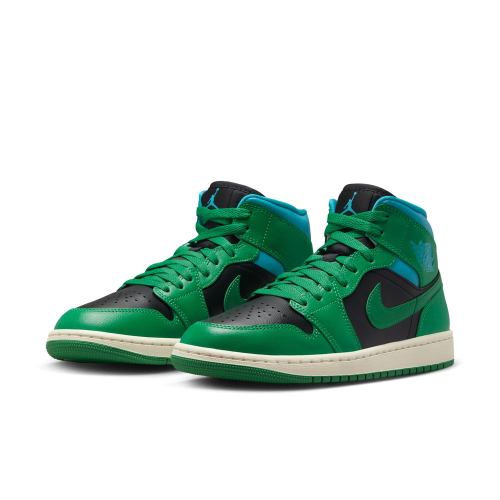 
                
                    Load image into Gallery viewer, Air Jordan 1 Mid In Black/Lucky Green - CNTRBND
                
            
