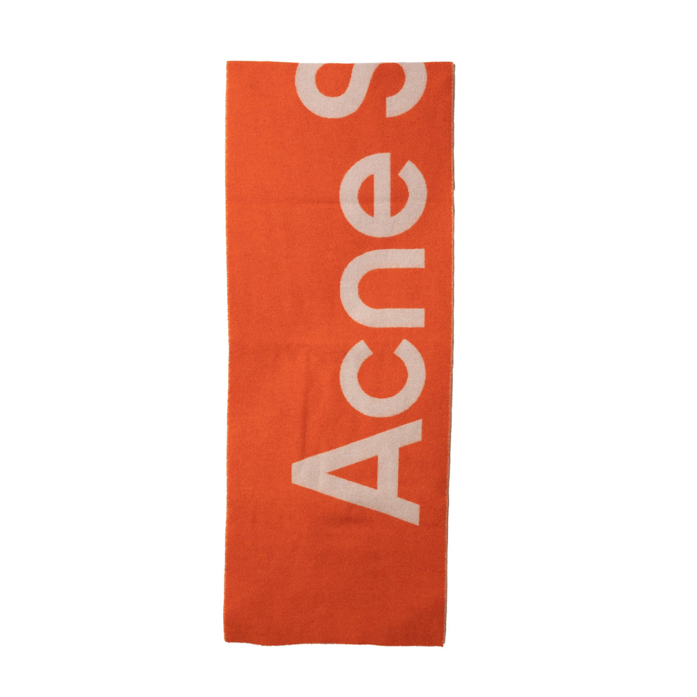 Acne Studios Toronty Logo Scarf In Orange - CNTRBND