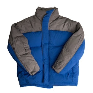 
                
                    Load image into Gallery viewer, Ader Error Clinton Down Jacket In Blue - CNTRBND
                
            