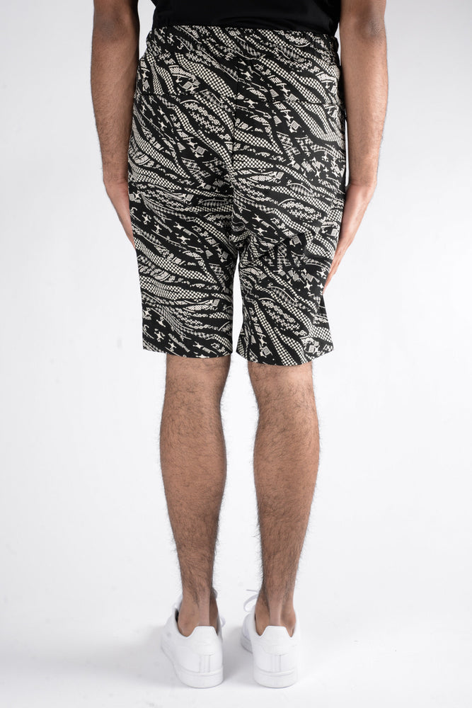 
                
                    Load image into Gallery viewer, Les Benjamins Naravas Shorts In Black/White - CNTRBND
                
            