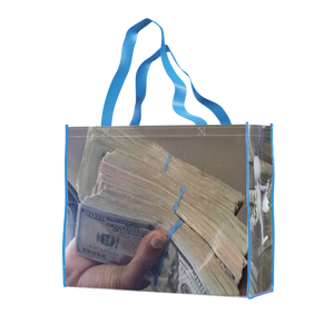 CNTRBND x XYLK "Money Grocery Bag" In Blue - CNTRBND