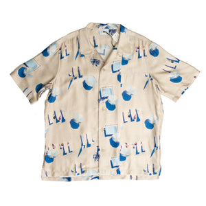 
                
                    Load image into Gallery viewer, Blue Sky Inn Beach S/S Shirt In White - CNTRBND
                
            