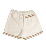 BODE Donkey Party Rugby Shorts In Ecru - CNTRBND