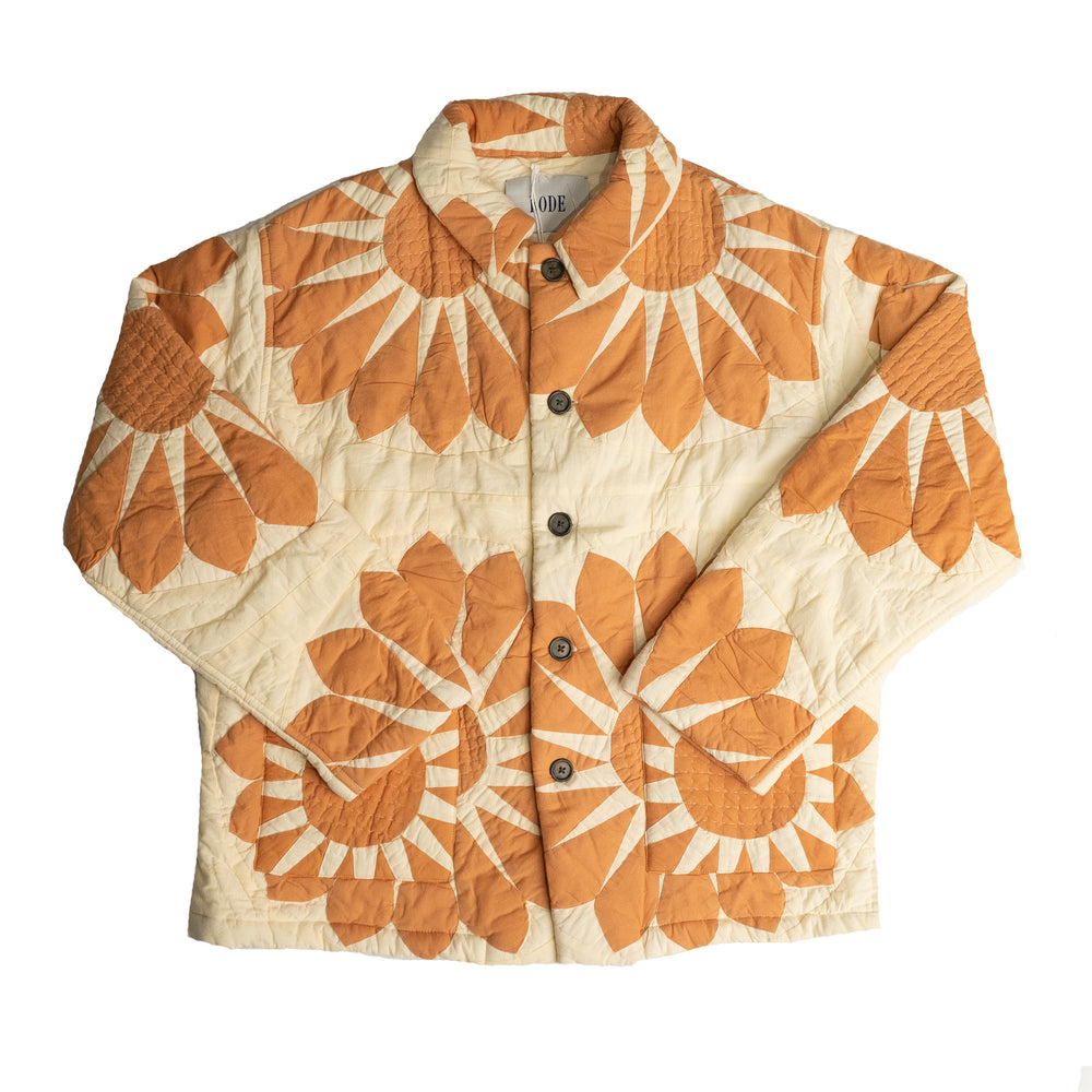 BODE Grand Daisy Workwear Jacket In Orange - CNTRBND