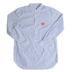 COMME DES GARCONS PLAY Striped Shirt In Blue - CNTRBND
