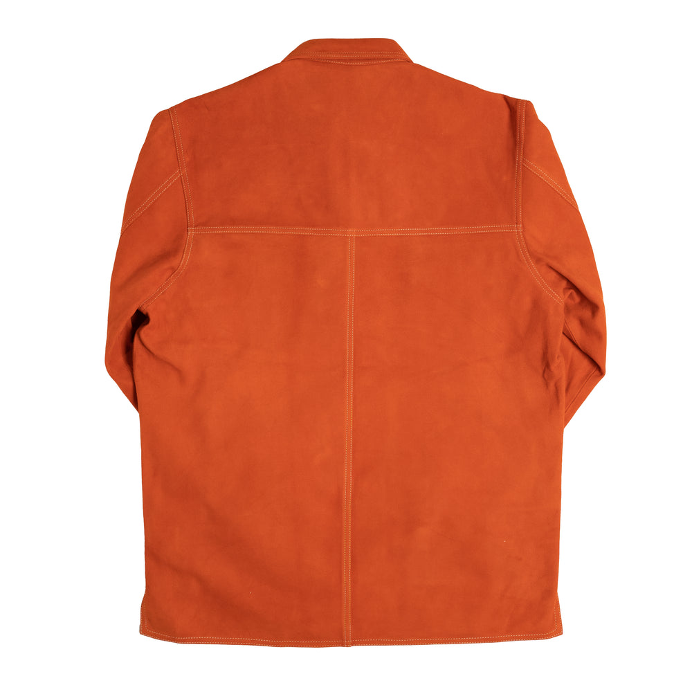 
                
                    Load image into Gallery viewer, CMMN SWDN Gil Suede Overshirt In Clay - CNTRBND
                
            