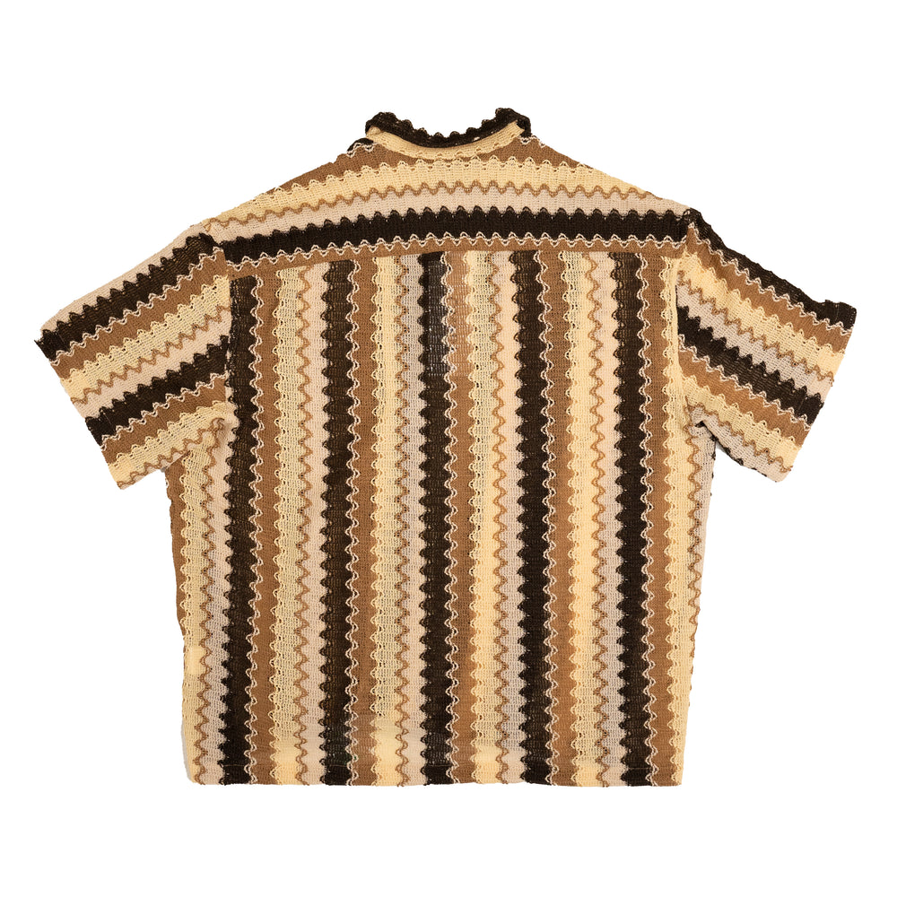 
                
                    Load image into Gallery viewer, CMMN SWDN Ture Wave Shirt In Brown - CNTRBND
                
            