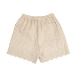 CMMN SWDN Jaime Embroidered Shorts In White - CNTRBND