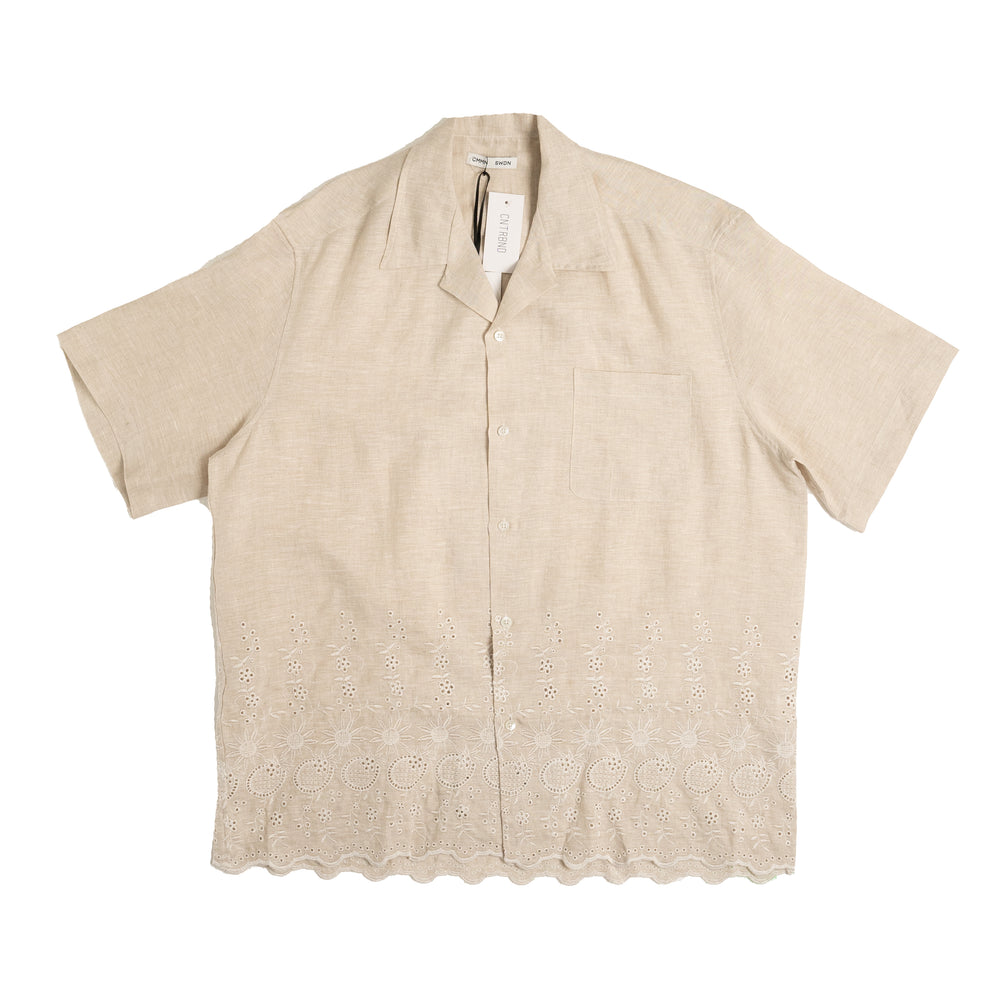 CMMN SWDN Ture Embroidered Shirt In White - CNTRBND