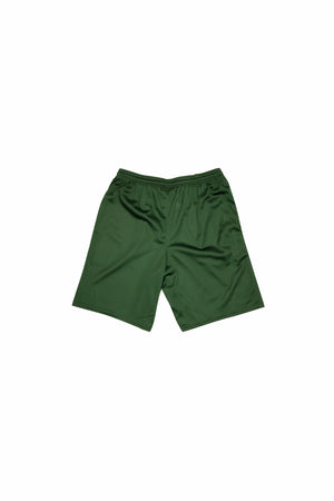 CNTRBND Logo Mesh Shorts In Forest - CNTRBND