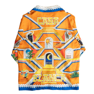 
                
                    Load image into Gallery viewer, Casablanca Escalier Infini L/S Shirt In Orange - CNTRBND
                
            