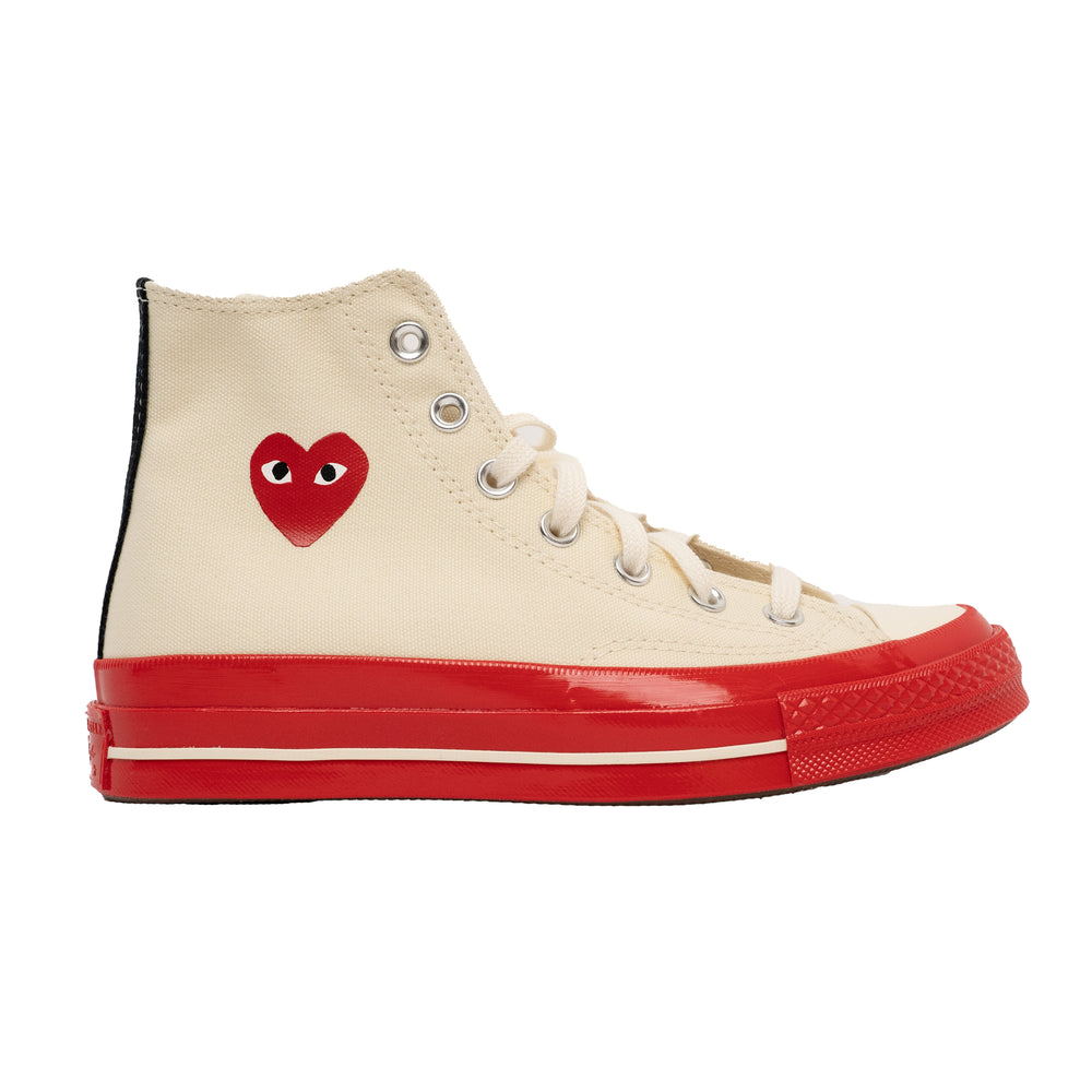 PLAY x Converse Red Sole High In Cream - CNTRBND