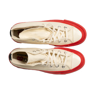 PLAY x Converse Red Sole High In Cream - CNTRBND