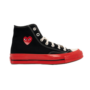 PLAY x Converse Red Sole High In Black - CNTRBND