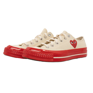 
                
                    Load image into Gallery viewer, PLAY x Converse Red Sole Low In Cream - CNTRBND
                
            
