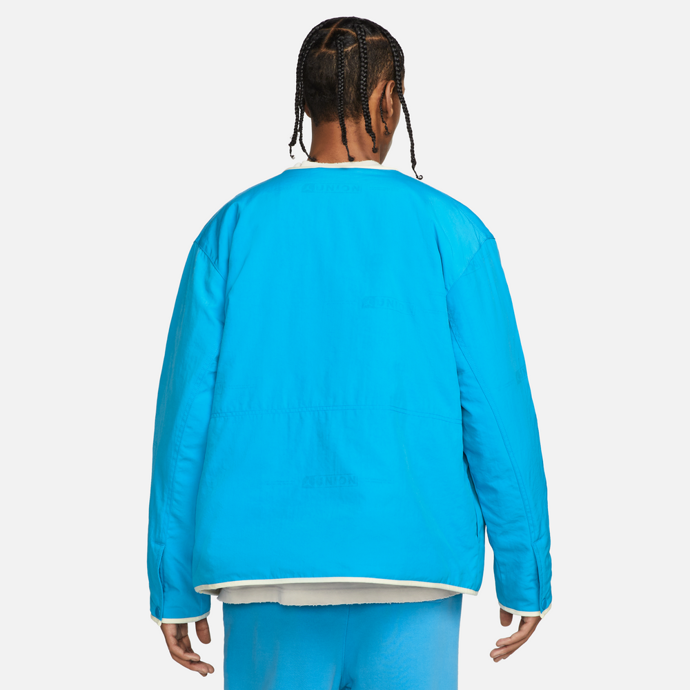
                
                    Load image into Gallery viewer, Jordan x UNION Reversible Liner Jacket In Blue - CNTRBND
                
            