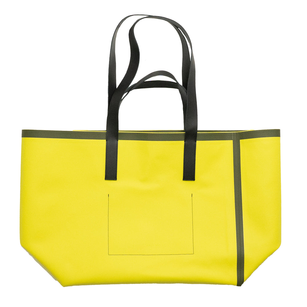 DRIES VAN NOTEN Big Shopping Tote In Lime - CNTRBND