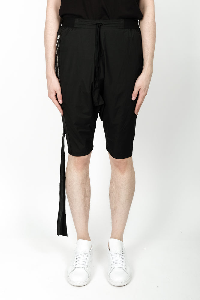 UNRAVEL Tech Drop Crotch Shorts In Black - CNTRBND