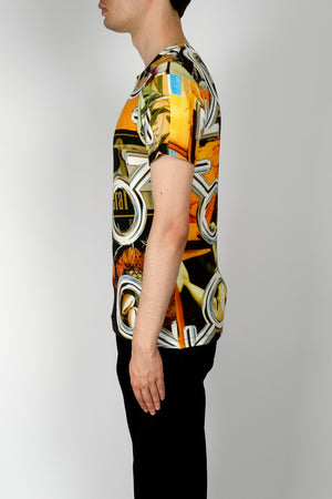 
                
                    Load image into Gallery viewer, Linder Julius V-Neck T-Shirt In Multi - CNTRBND
                
            