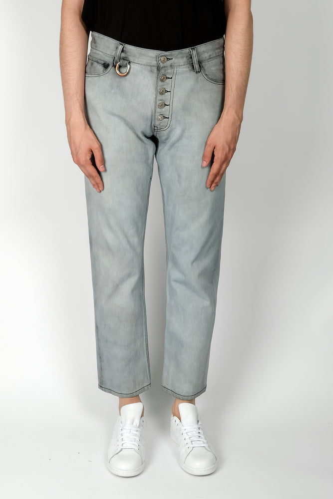 Linder Tube Exposed Shank Cropped Jean In Cloud - CNTRBND