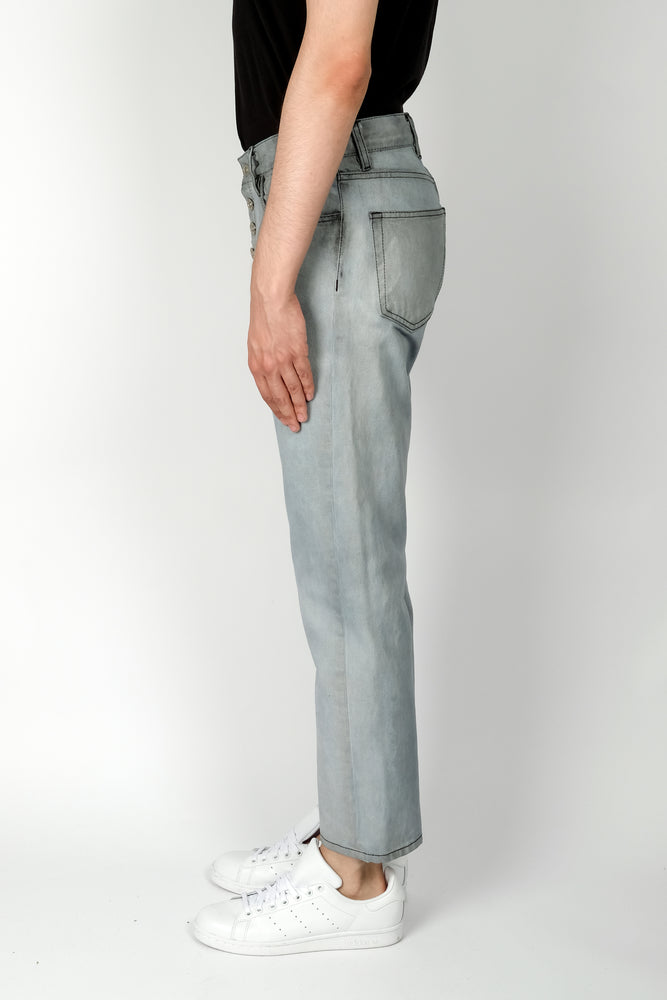 Linder Tube Exposed Shank Cropped Jean In Cloud - CNTRBND