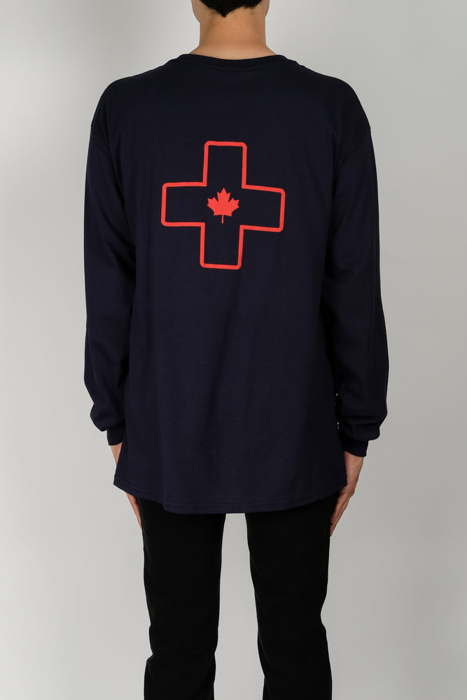 Places+Faces Canada L/S Tee In Navy - CNTRBND