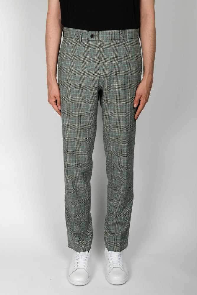 
                
                    Load image into Gallery viewer, CHILDS Check False Hem Pant In Aqua - CNTRBND
                
            