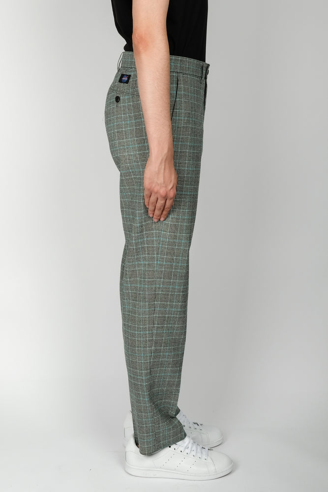 
                
                    Load image into Gallery viewer, CHILDS Check False Hem Pant In Aqua - CNTRBND
                
            