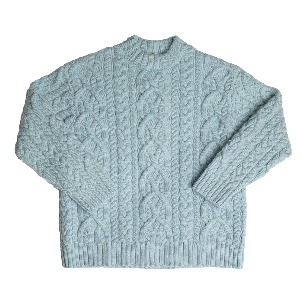
                
                    Load image into Gallery viewer, DRIES VAN NOTEN Napoleon Cable Sweater In Sky - CNTRBND
                
            