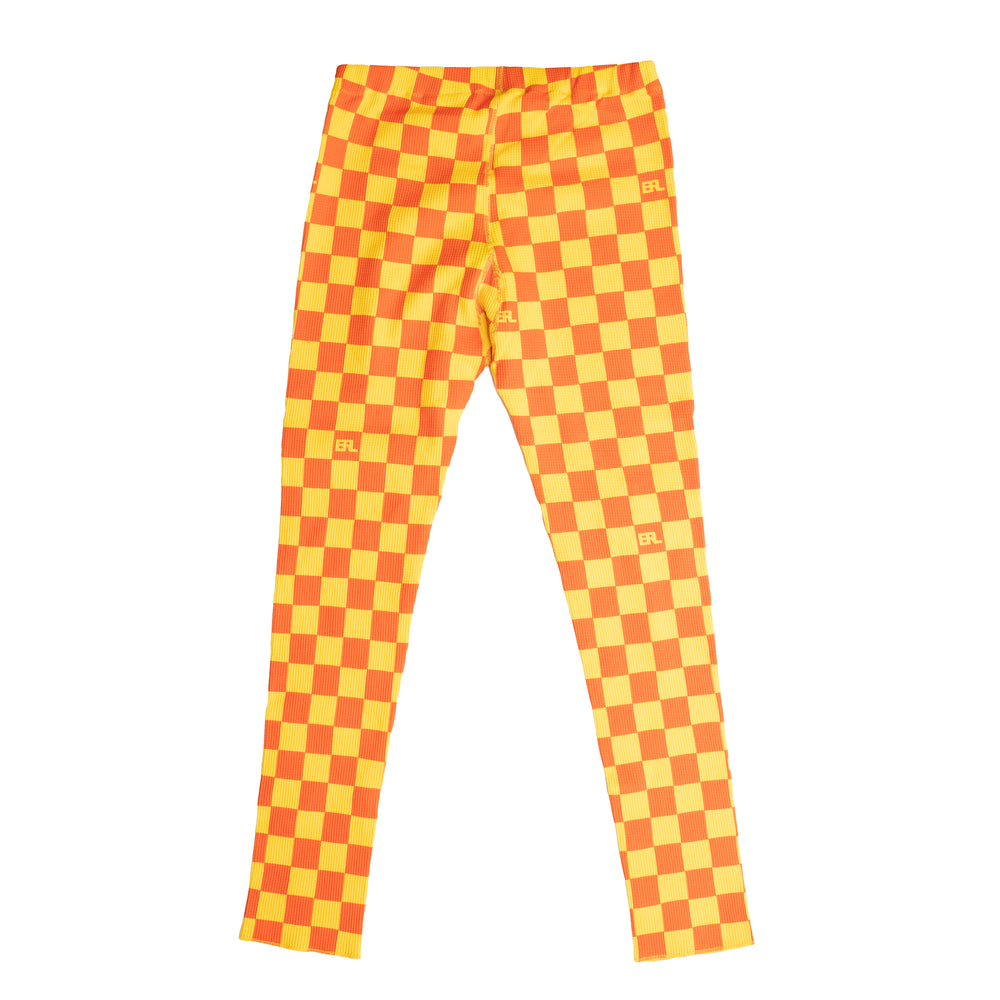 
                
                    Load image into Gallery viewer, ERL Checker Waffle Long John In Orange - CNTRBND
                
            