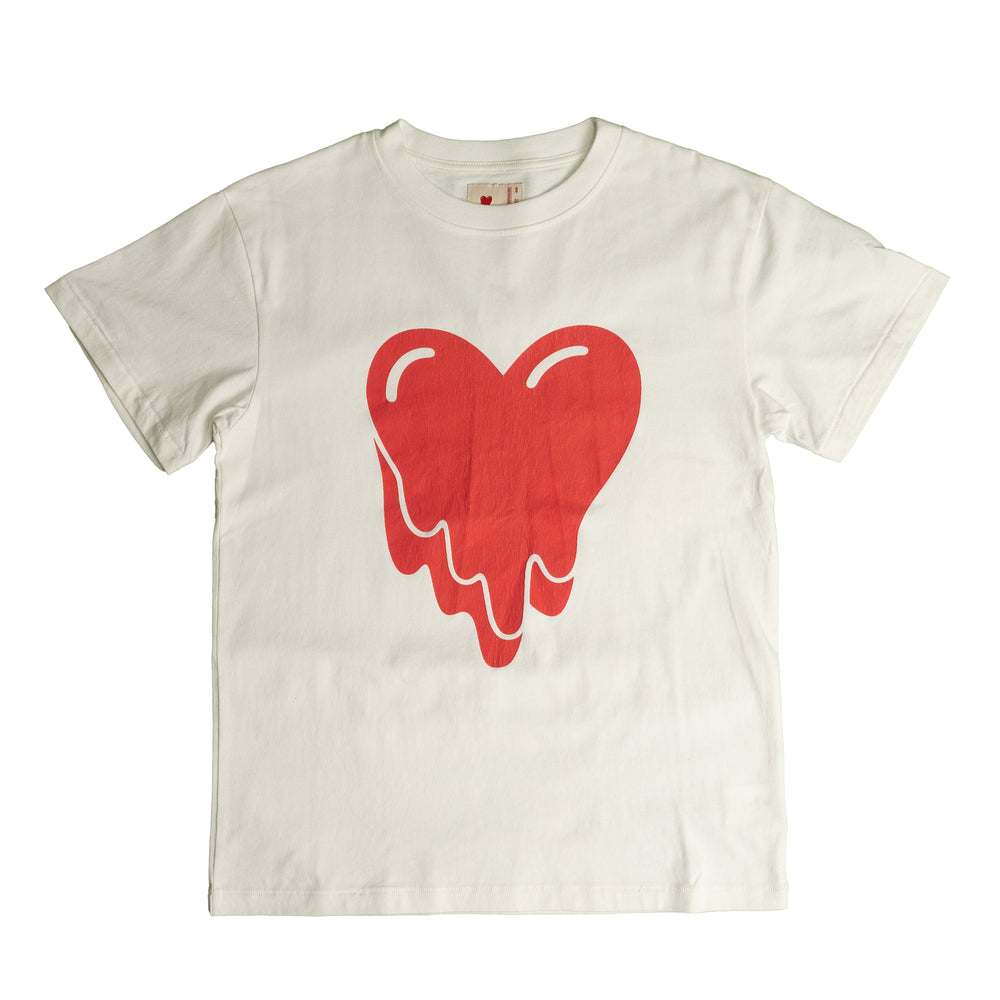 
                
                    Load image into Gallery viewer, EU Heart Logo Tee In White - CNTRBND
                
            