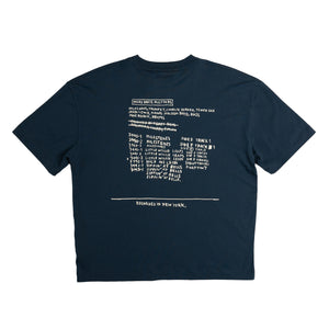 
                
                    Load image into Gallery viewer, Etudes Spirit Nows The Time T-Shirt In Dk Blue - CNTRBND
                
            