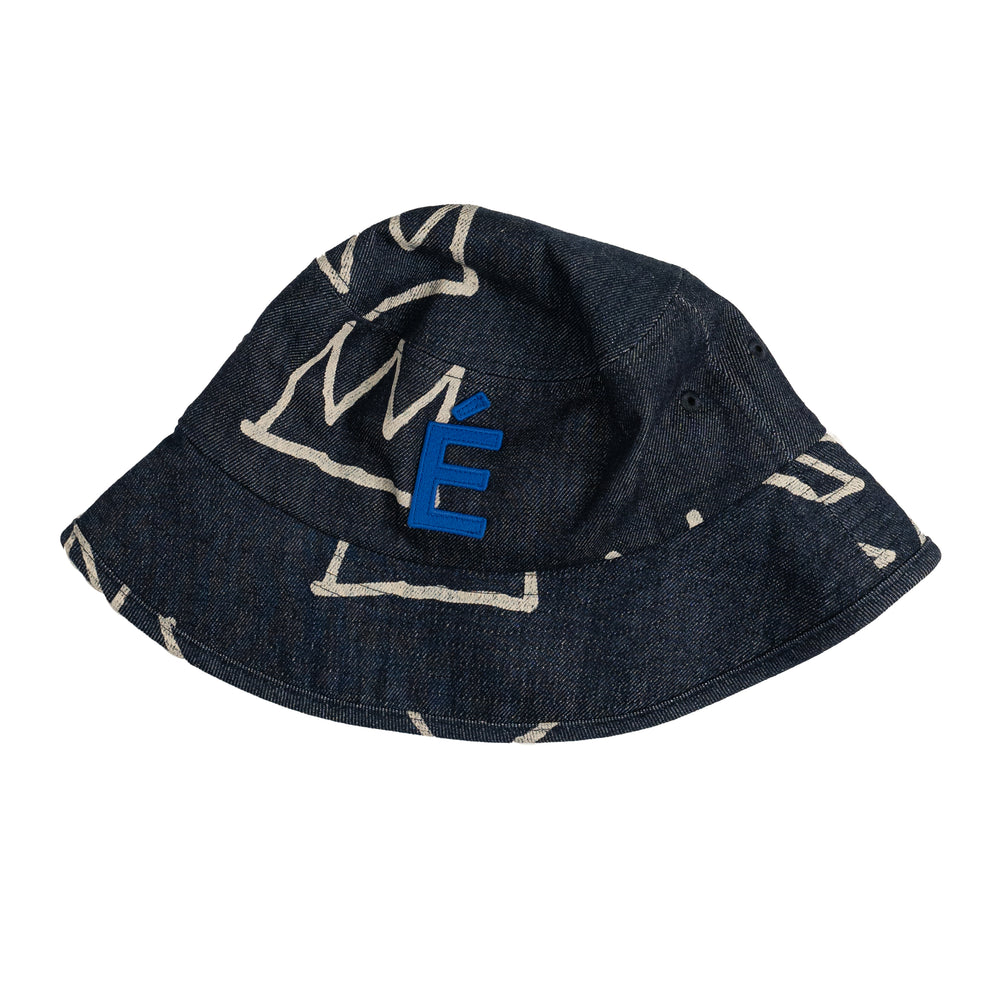 Etudes Crown Denim Hat In Blue