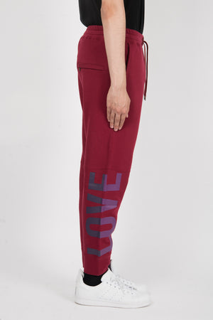 Robert Geller The Love And War Pant In Dull Red - CNTRBND