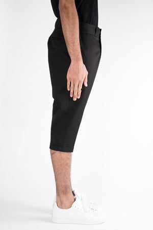 Herman Market Cropped Cotton Work Pant In Black - CNTRBND