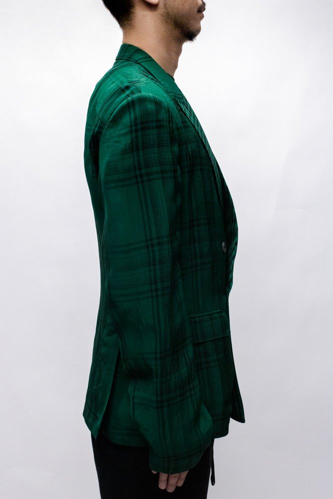 
                
                    Load image into Gallery viewer, Haider Ackermann Montauk Slouchy Jacket In Green - CNTRBND
                
            