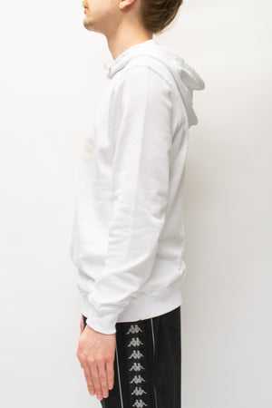 Kappa Kontroll Set In Sleeve Hoodie In White/Grey - CNTRBND