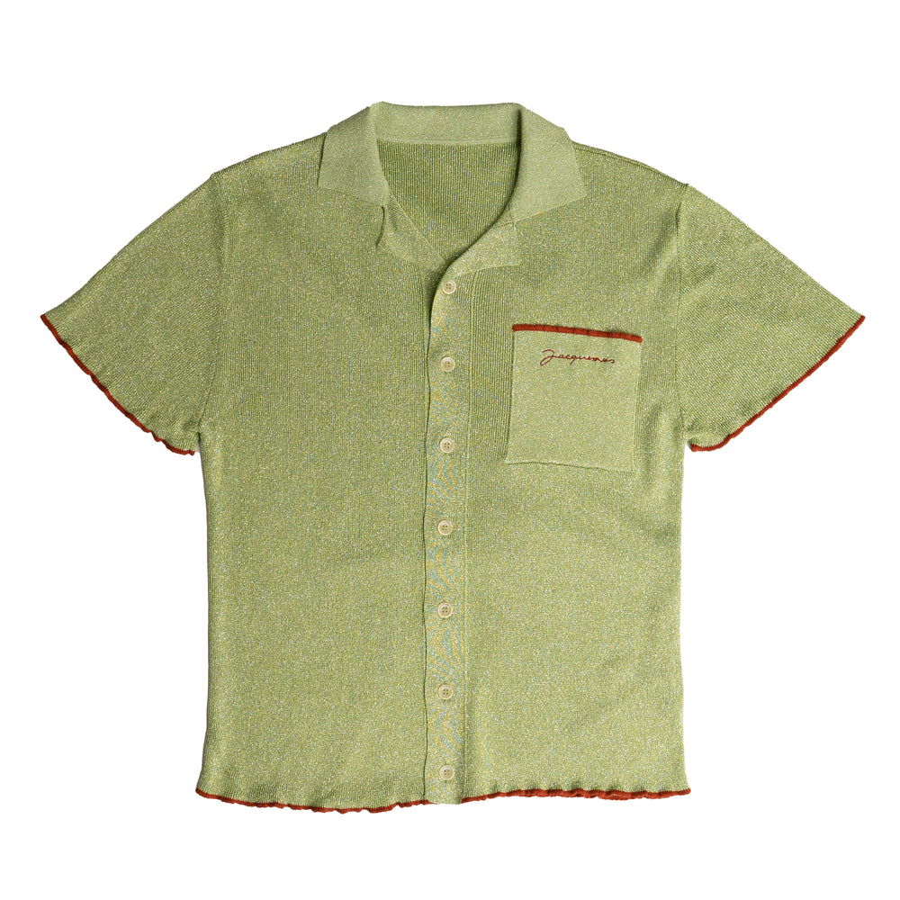 
                
                    Load image into Gallery viewer, Jacquemus La Maille Prata Polo In Green - CNTRBND
                
            