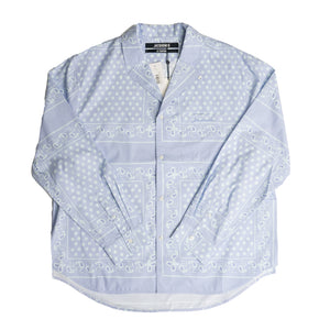 
                
                    Load image into Gallery viewer, Jacquemus La Chemise Luis Paisley Shirt In Blue - CNTRBND
                
            