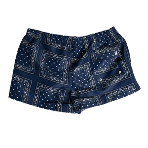 Jacquemus Le Maillot Pingo Paisley Swimshorts In Navy - CNTRBND