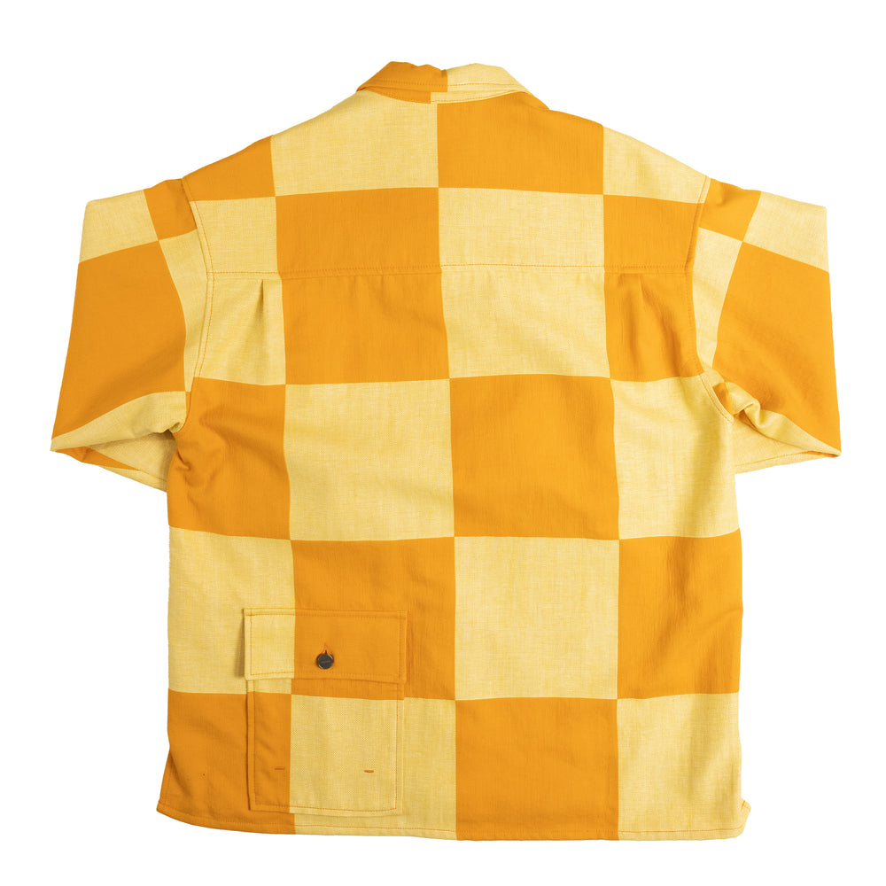 
                
                    Load image into Gallery viewer, Jacquemus La Surchemise Tecido Check Shirt In Yellow - CNTRBND
                
            