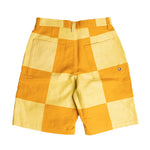 Jacquemus Le Short Tecido Check Shorts In Yellow - CNTRBND