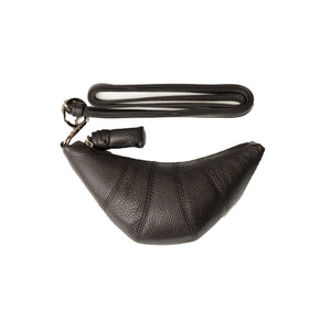 LEMAIRE Croissant Neck Coin Purse In Chocolate - CNTRBND