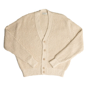 LEMAIRE Chunky Cardigan In Chalk - CNTRBND