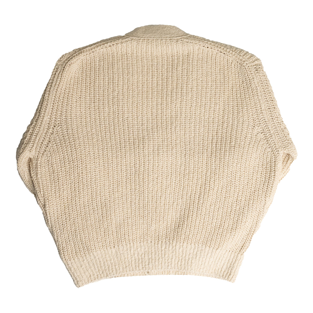 LEMAIRE Chunky Cardigan In Chalk - CNTRBND